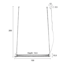 Mat zwarte hanglamp 130 cm - Zuiver Prime
