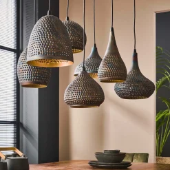 Metalen hanglamp met gaatjes - Santa Punch Mix