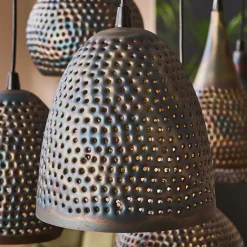 Metalen hanglamp met gaatjes - Santa Punch Mix