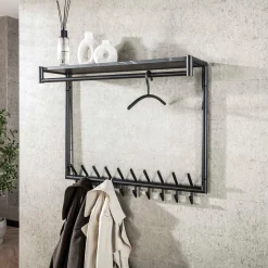 Metalen kleerhanger gun metal - Santa Factory