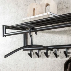 Metalen kleerhanger gun metal - Santa Factory
