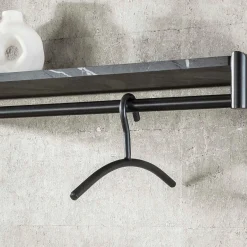 Metalen kleerhanger gun metal - Santa Factory