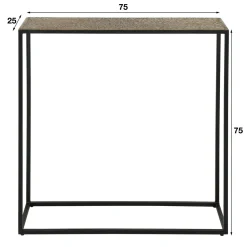 Metallic sidetable antiek brons - Giani Iron