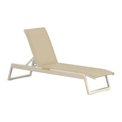 Modern beige ligstoel - Lavis Mexico
