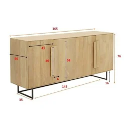 Modern dressoir licht hout - Kare Design Mulino