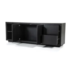 Modern dressoir zwart hout - Eleonora Helsinki