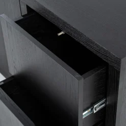 Modern dressoir zwart hout - Eleonora Helsinki