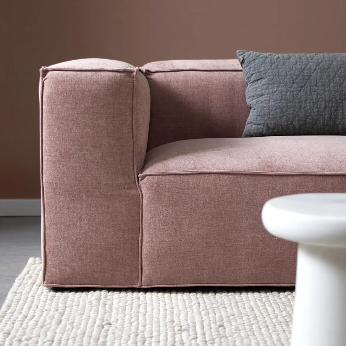 Moderne bank met chaise longue samenstellen - Bodio Luke