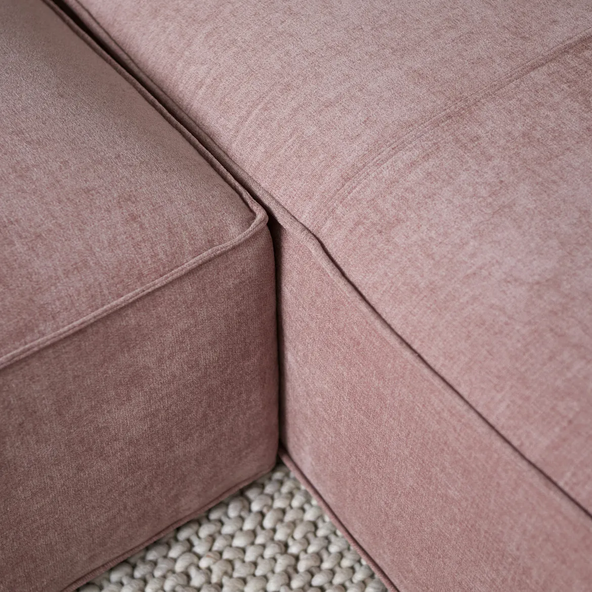 Moderne bank met chaise longue samenstellen - Bodio Luke