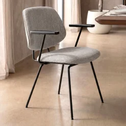 Moderne eetkamerstoel met arm - Eleonora Lynn