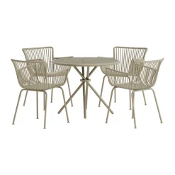 Moderne eetset met ronde tafel - Lavis Sifnos
