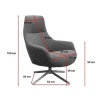 Moderne fauteuil draaibaar taupe - Kare Design Mimi