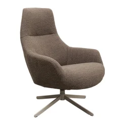 Moderne fauteuil draaibaar taupe - Kare Design Mimi