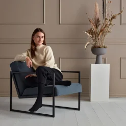 Moderne fauteuil met armleuningen samenstellen - Innovation Living Vikko Arm