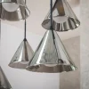 Moderne hanglamp grijs rookglas - Santa Taps