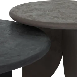 Mortex salontafel set zwart/bruin - DTP Home Scala Melo Earth