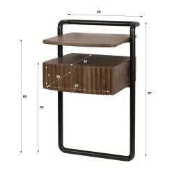 Nachtkastje acacia - Giani Linea
