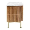 Nachtkastje mangohout en marmer - Kare Design Grace