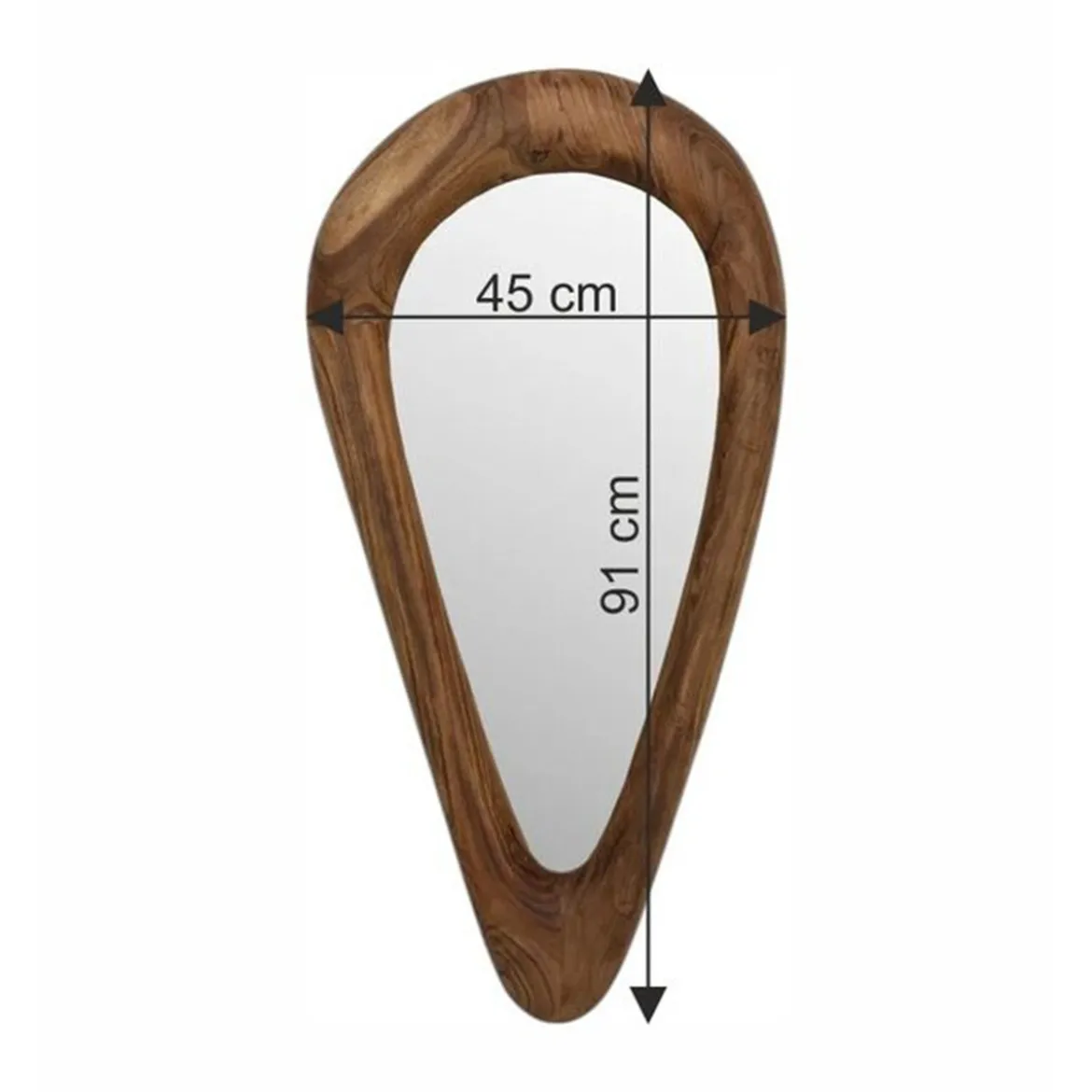Natuurlijke spiegel acacia hout - Kare Design Jorge