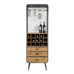 Open houten wijnkast - Dutchbone Vino