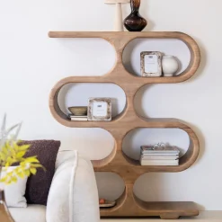 Open kast van mango hout hoog - By-Boo Esu