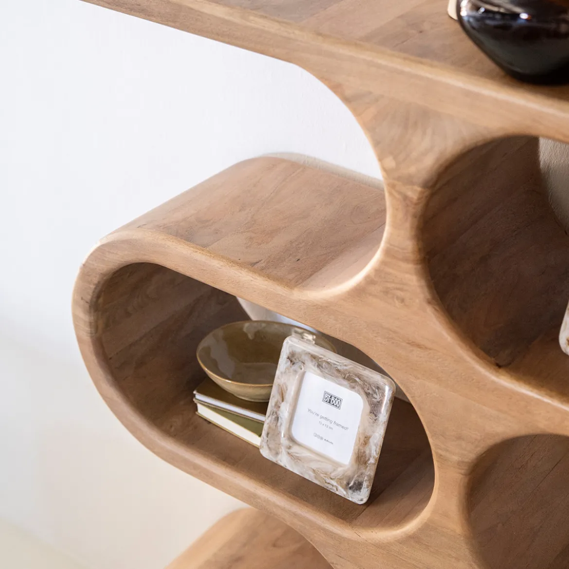Open kast van mango hout hoog - By-Boo Esu