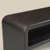 Open tv-meubel gebogen hout - Bodio Ayan