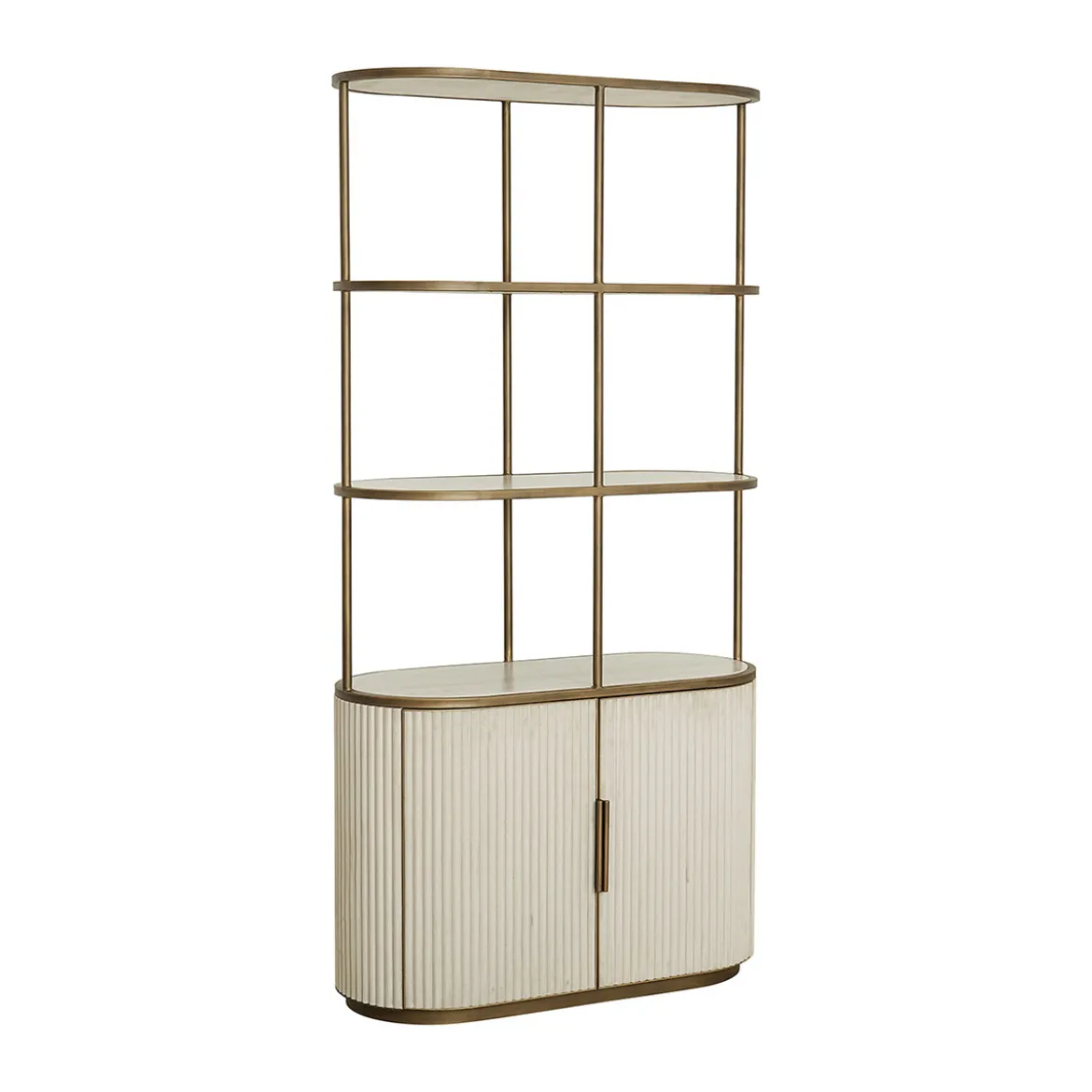 Open wandkast beige goud - Richmond Interiors Tivoli