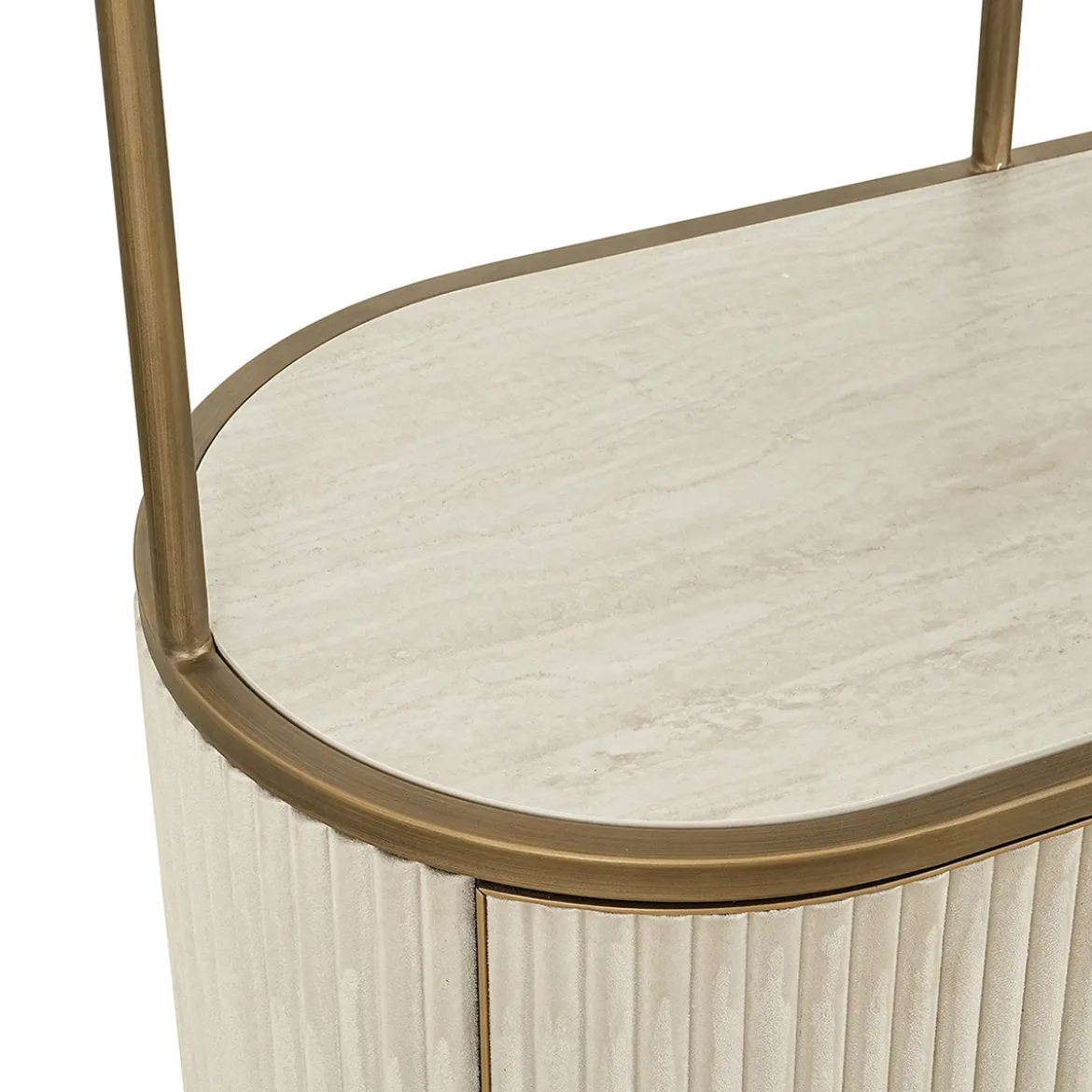 Open wandkast beige goud - Richmond Interiors Tivoli