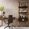 Open wandkast messing met hout - Kare Design Osaka