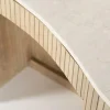 Organisch bureau marmer met ribbel hout - Eleonora Kira