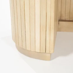 Organisch bureau marmer met ribbel hout - Eleonora Kira