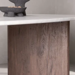Organische eettafel klein bruin - Lavis Gronvik