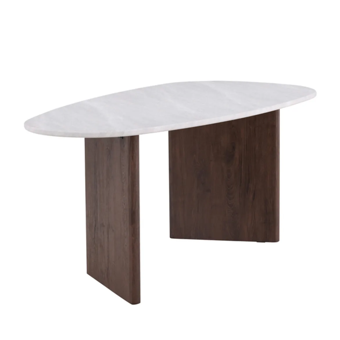 Organische eettafel klein bruin - Lavis Gronvik
