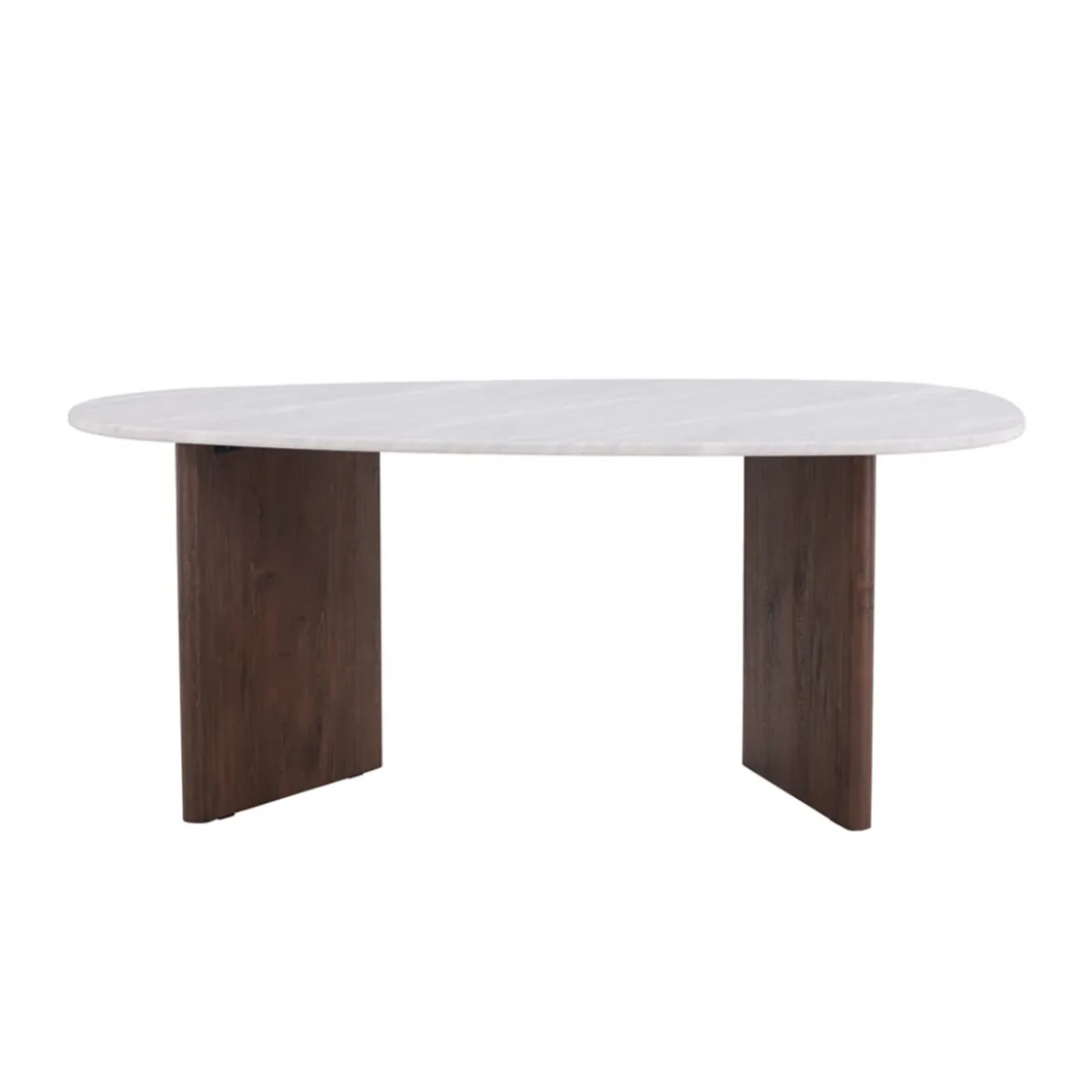 Organische eettafel klein bruin - Lavis Gronvik