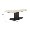 Organische eettafel travertine - Richmond Interiors Ritz