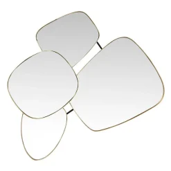 Organische retro spiegel goud - Kare Design Shapes