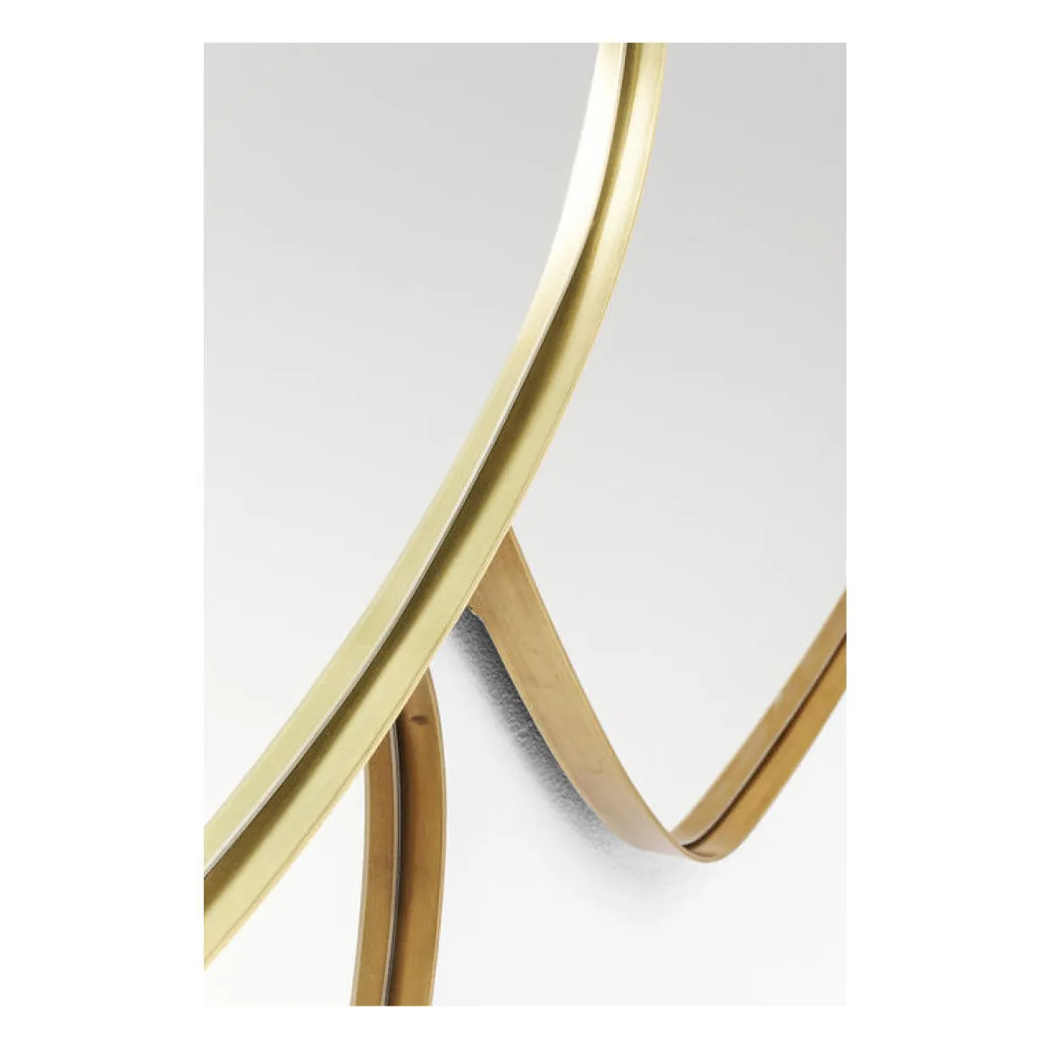 Organische retro spiegel goud - Kare Design Shapes