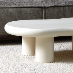 Organische salontafel creme wit - Bodio Cloud