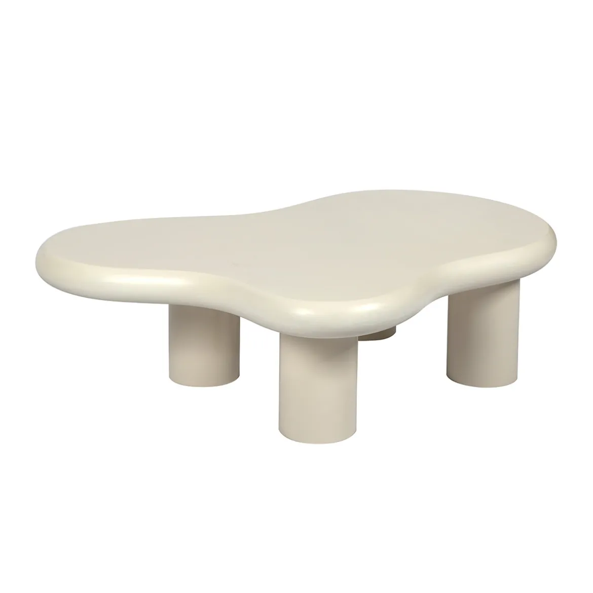 Organische salontafel creme wit - Bodio Cloud