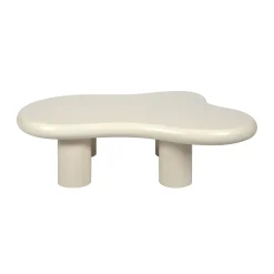Organische salontafel creme wit - Bodio Cloud
