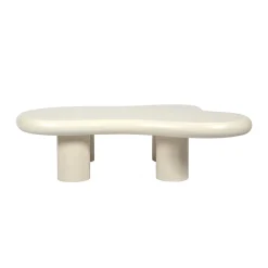 Organische salontafel creme wit - Bodio Cloud