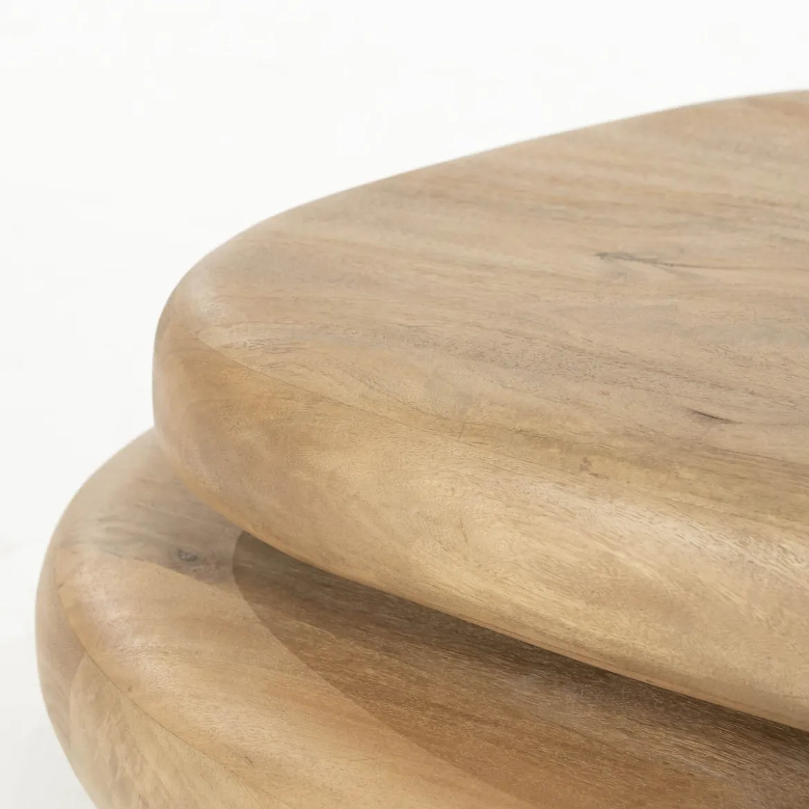 Organische salontafel met plateau - By-Boo Kabo
