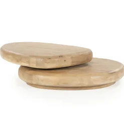 Organische salontafel met plateau - By-Boo Kabo