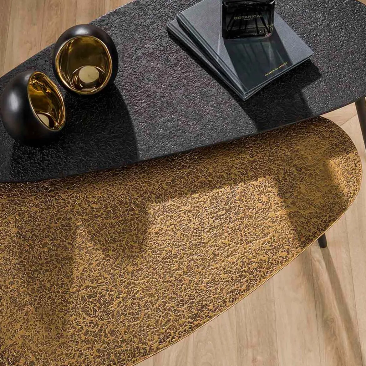 Organische salontafel set metallic - Giani Iron