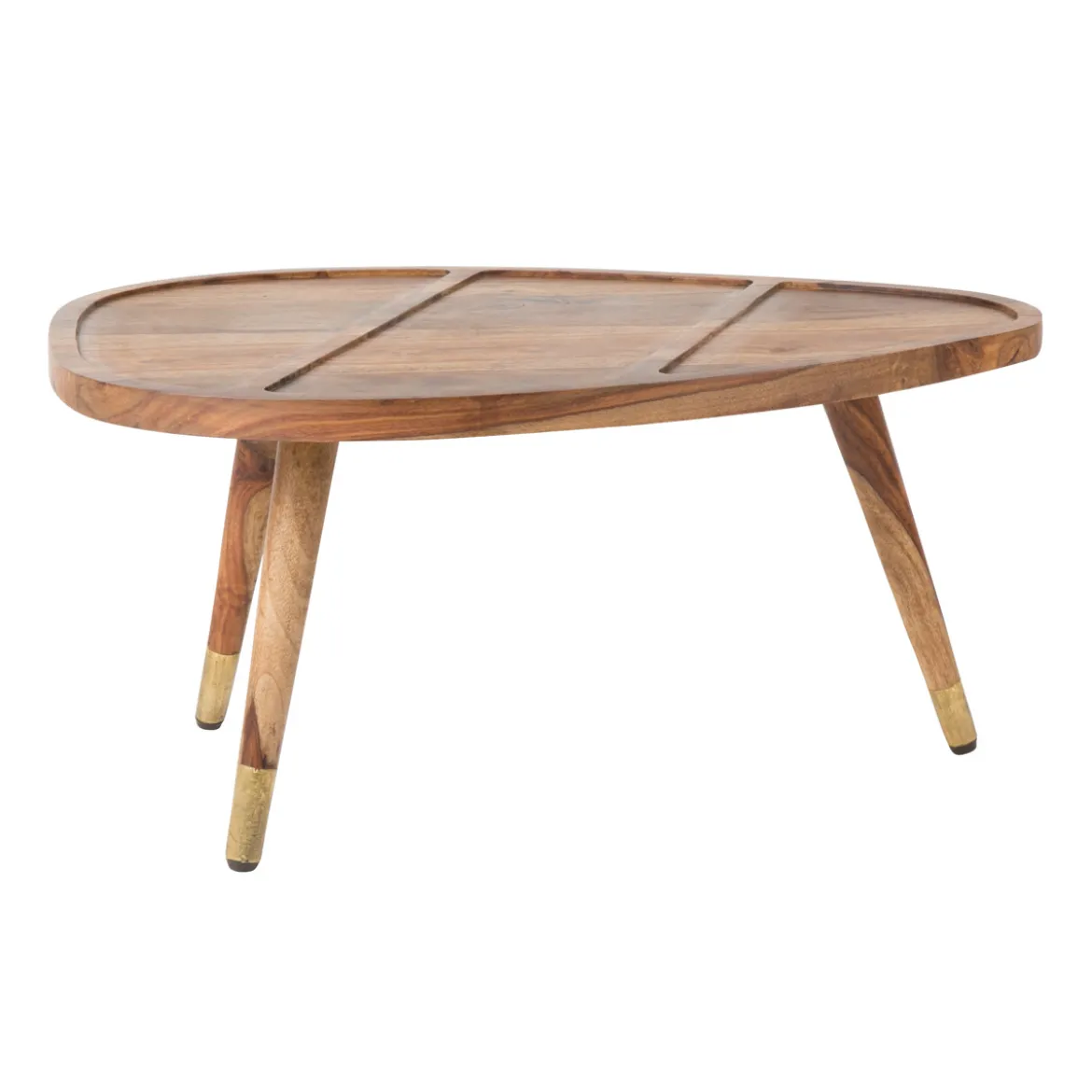 Organische salontafel sheesham hout - Dutchbone Sham