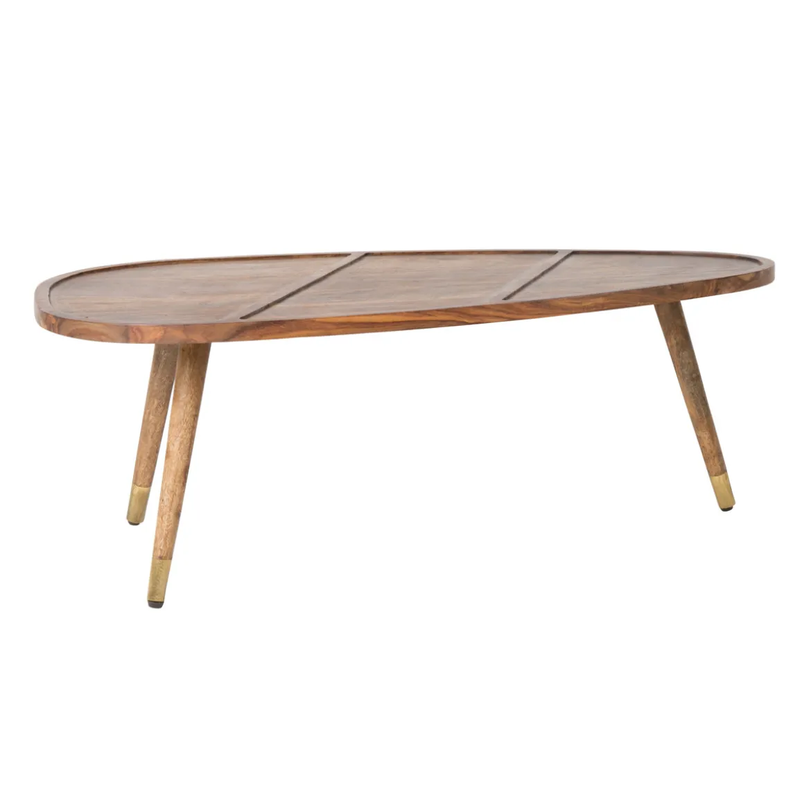 Organische salontafel sheesham hout - Dutchbone Sham