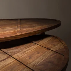 Organische salontafel sheesham hout - Dutchbone Sham