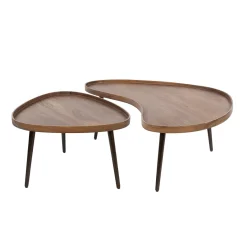 Organische salontafels met metaal frame - Giani Carve