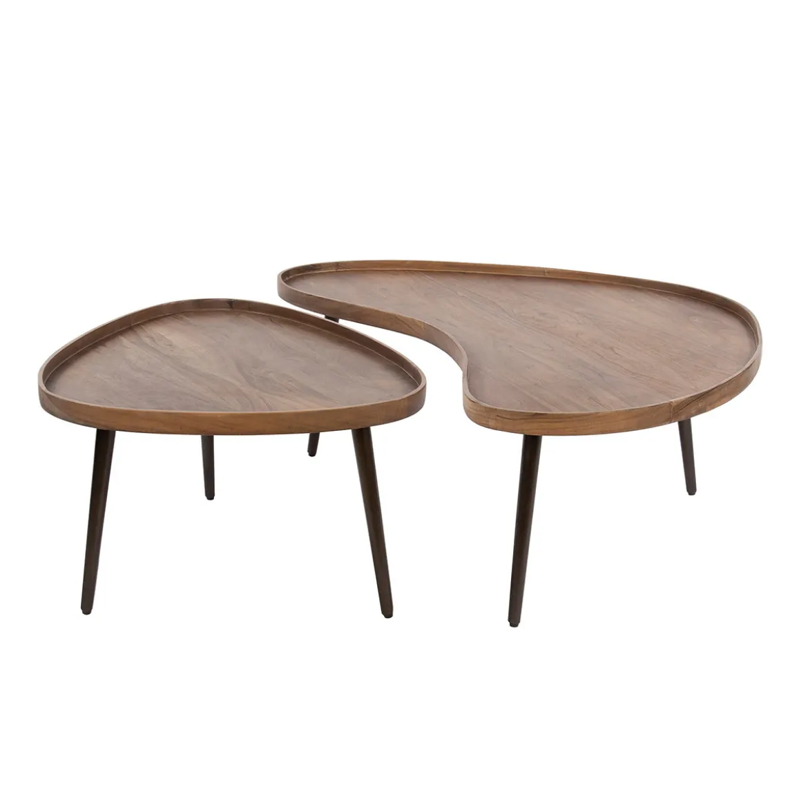 Organische salontafels met metaal frame - Giani Carve